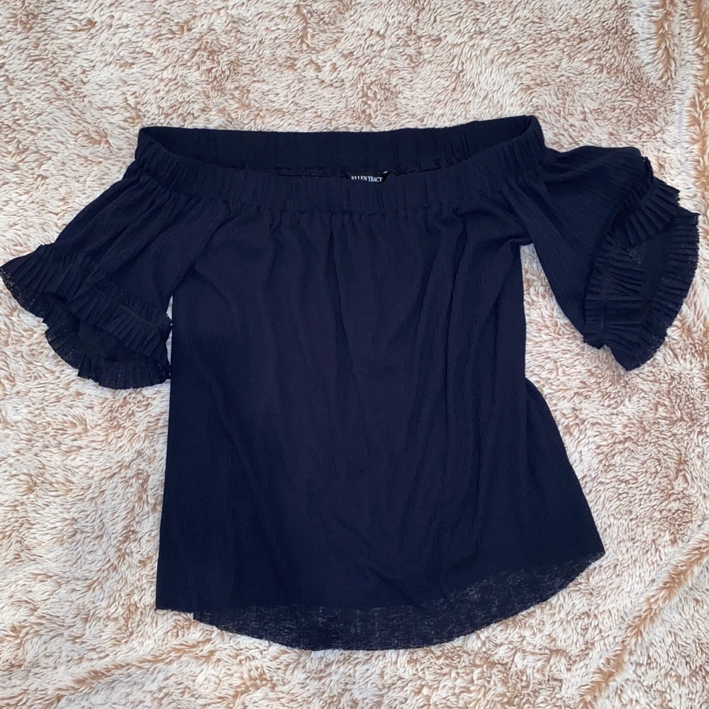 Navy off the shoulder top